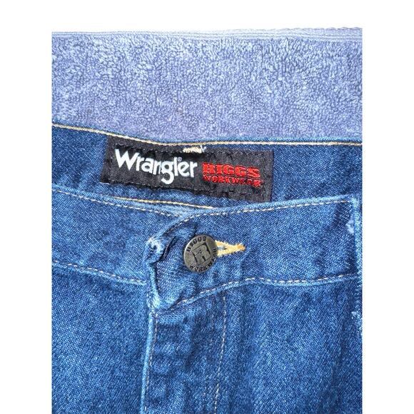 Wrangler Riggs Workwear Men's Ripstop Ranger Cargo Pants 38 x32 Navy Denim - Picture 6 of 10